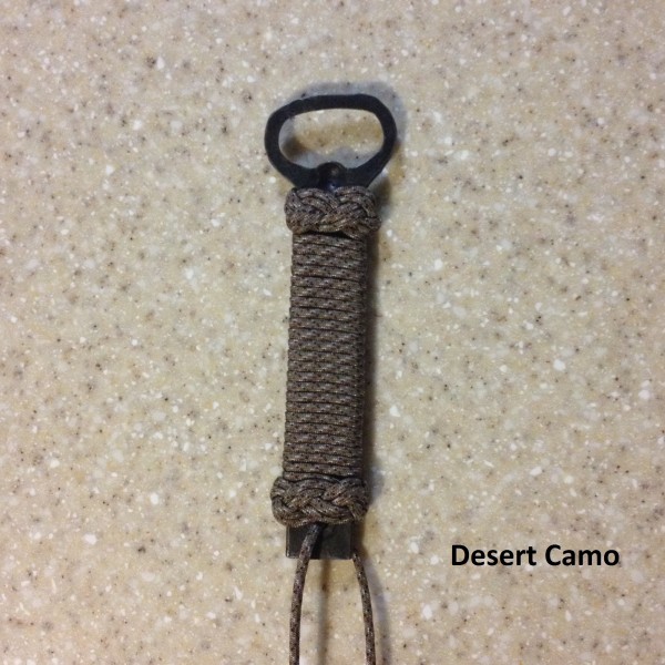Desert Camo paracord bottle opener